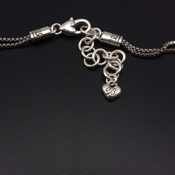 Retired Brighton Jazz Pendant Necklace with Faceted Clear Crystal Accent - Picture 4 of 6